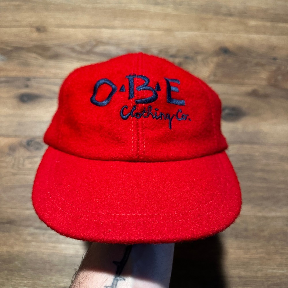 Vintage OBE Clothing Co Red Outback Express Hat Mens OSFM